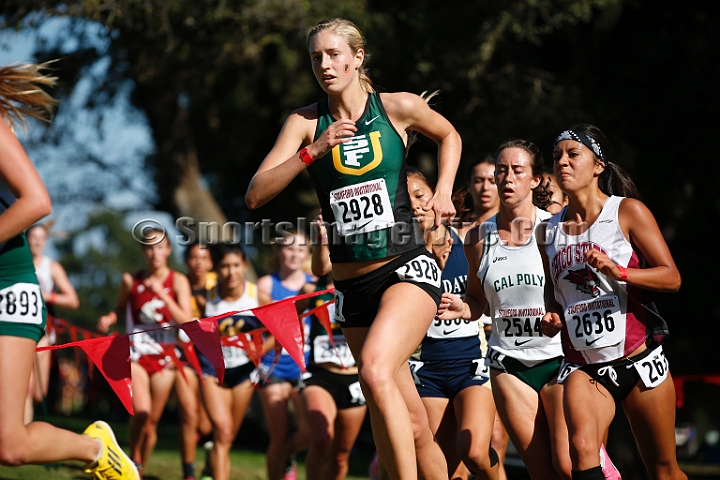 2014StanfordCollWomen-200.JPG - College race at the 2014 Stanford Cross Country Invitational, September 27, Stanford Golf Course, Stanford, California.